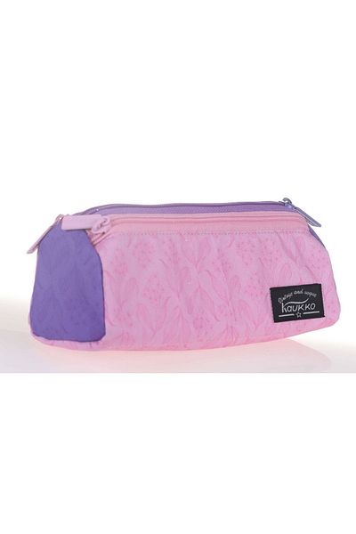 KAUKKO Geantă pentru stilou Wichlight cu 3 compartimente liliac-violet
