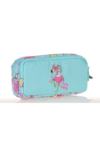 KAUKKO Τυρκουάζ-ροζ Unicorn Pencil Case - Κορίτσι