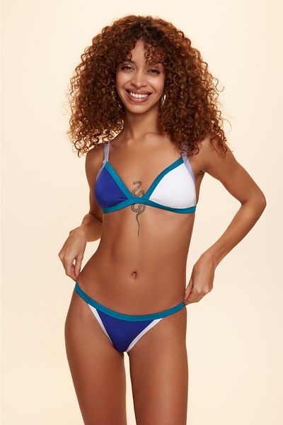 No Gossip Purple Single Top Phuket Piece Triangle Bikini 229120