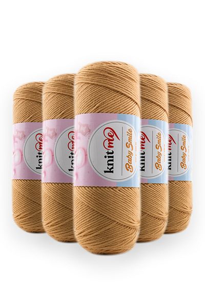 knitme Baby Smile 100 Gr 5 Συσκευασία Amigurumi Punch Μωρού Χειροποίητη Κλωστή Taka Yarn (035)