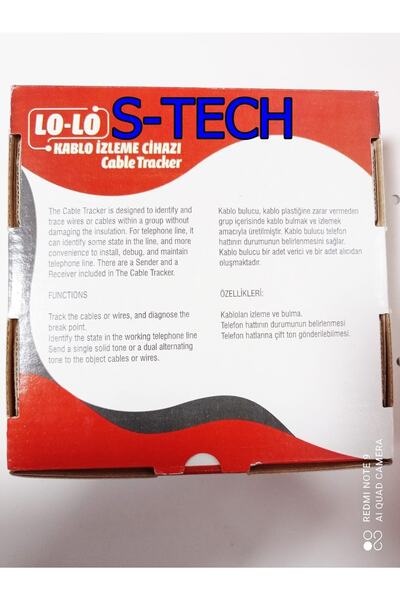 s-tech original LOLO Kablo Dedektifi – 220V AC Korumalı Tabanca Tip Duvar İçi Kablo Tespit Cihazı Elektrik Tesisat Bili Bili