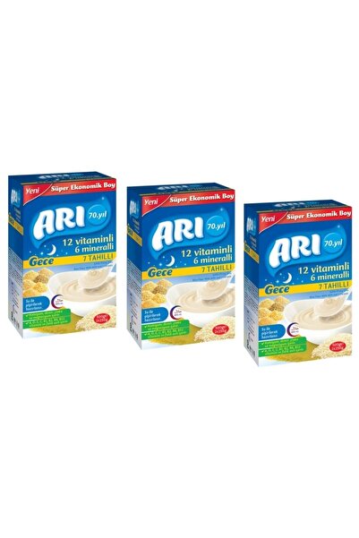 Arı Mama Arı 12 Vitaminli 6 Mineralli Sütlü 7 Tahıllı Pirinç Unu Gece 500 Gr ...