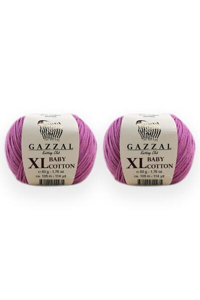 Gazzal Baby Cotton Xl 50 Gr, Set of 5 Amigurumi, Punch Needle Yarn Taka (3422 Xl)