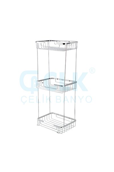 ÇELİK BANYO Taci Üçlü 22x15 Cm Pirinç Malzeme ( 10 Yıl Garantili )