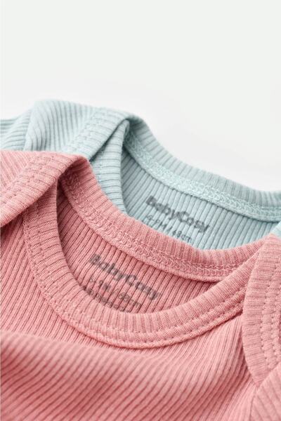 BabyCosy Modal 2 Li Kısa Kollu Bebek Badi - Body Bebek - Csym11208 - Rebebe