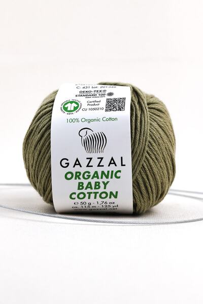 Gazzal Organic Baby Cotton 50 Gr Pack of 5 100% Organic Cotton Hand Knitting Yarn Taka Yarn (431 Obc)