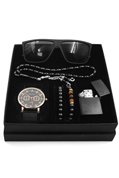 Apollon Gift Shop Babalar Gününe Özel Saat & Ikili Bileklik & Çakmak & Güneş ...