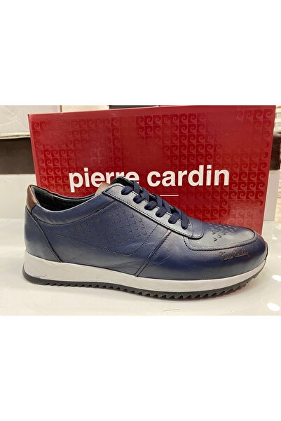 Pierre Cardin Сині шкіряні повсякденні туфлі, що поєднують міцність і стиль, модель 109149