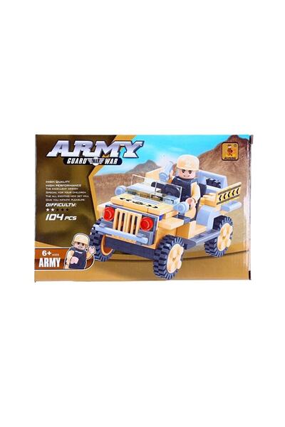 NanaShop 22413 مجموعة مكعبات عسكرية أوسيني، 104 قطعة