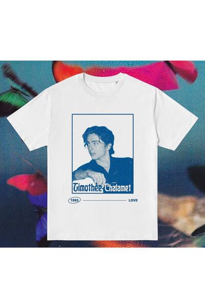 TIMESWASTINGIRL Tricou cu model Y2k Timothee Chalamet