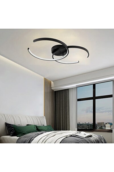 TRİOLUX Led Avize Plafonyer Sırta Trv30076 Pro 75*45cm Boya:siyah - Işık:6500...