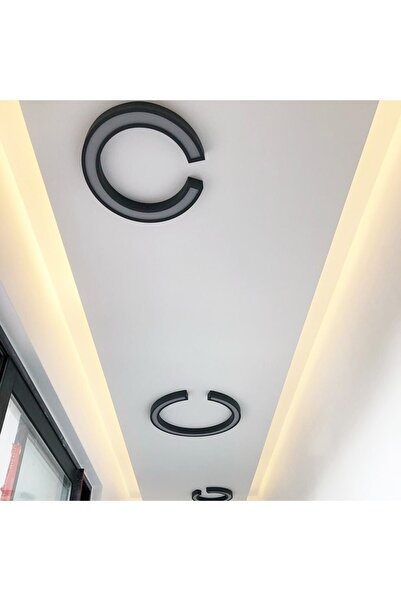 TRİOLUX Led Avize Plafonyer C Vıer Tr2a057 Ø40cm Boya:siyah - Işık:3000k Sıcak Beyaz