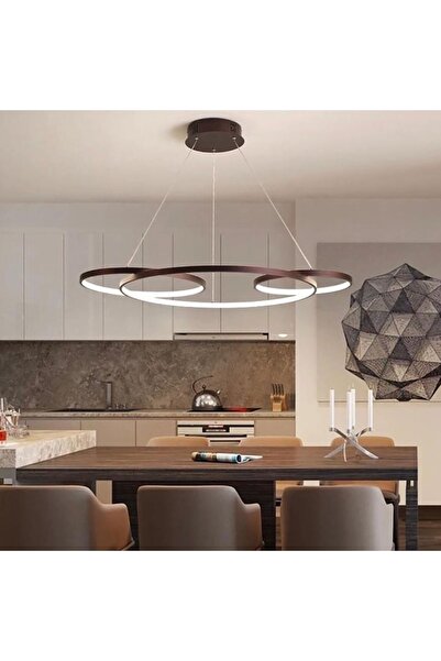 TRİOLUX Led Avize Sarkıt Girift Tra30062 110*65cm Boya:antrasit - Işık:6500k ...