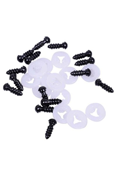 Genel Markalar Amigurumi Siyah Vidalı Göz Örgü Bebek 5 Mm Ve 6 Mm (5+5=10 Çift)