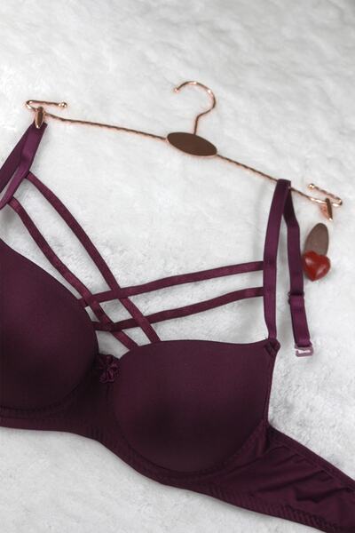 LinaLix Çapraz Ipli Destekli Push Up Sütyen