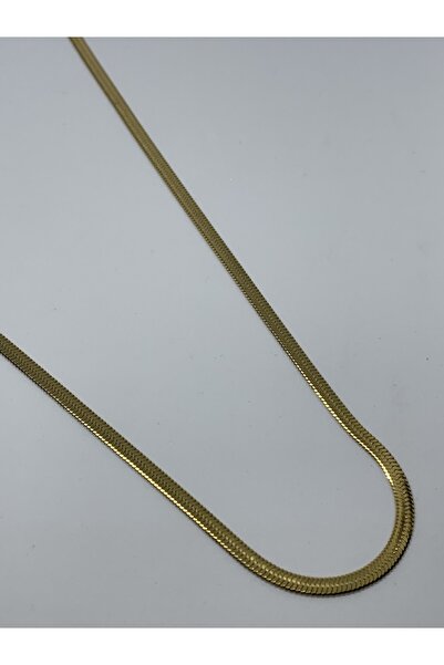 XUPING JEWELRY Staınless Steel İtalyan Zinciri Altın Kaplama Çelik Kolye 60cm