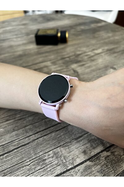İSTLİV Dijital Tuşlu Pembe Silikon Kordon Kol Saati