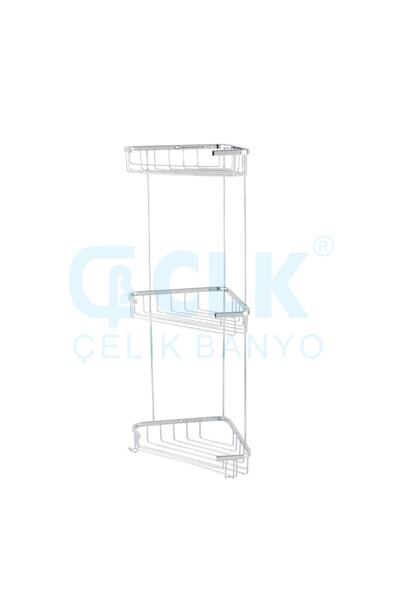 ÇELİK BANYO Eda Üçlü 18x18 Cm Eko Pirinç Malzeme ( 10 Yıl Garantili )