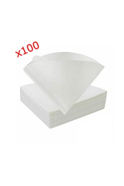 HUBBYCHEF Paper Coffee Filter - 100 Pieces V60-02