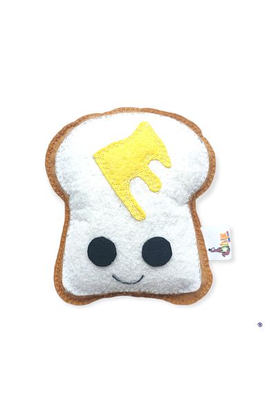 Dino Catnip (Cat Mint) Cat and Small Dog Toy Bread Slice