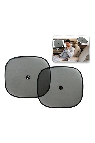 BTM OTOMOTİV Oto Yan Cam Perdesi Güneşlik 2'li Vantuzlu 44*36cm