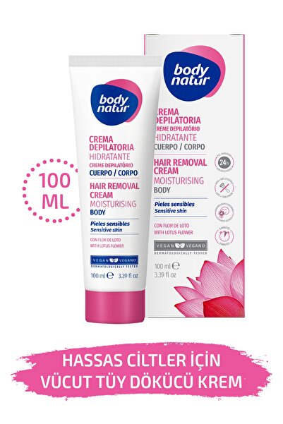 Body Natur Αποτριχωτική κρέμα με άνθος λωτού, για ευαίσθητο δέρμα, Body Natur...