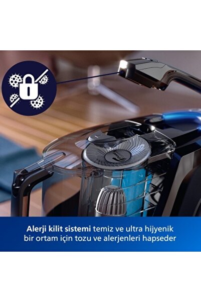 Philips 7000 Serisi Torbasız Elektrikli Süpürge, 750 W, PowerCyclone 8 Teknolojisi, FC9749/07