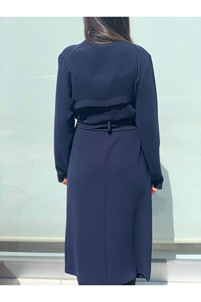 AYHAN Халат з застібкою на кнопках, комір-сорочка