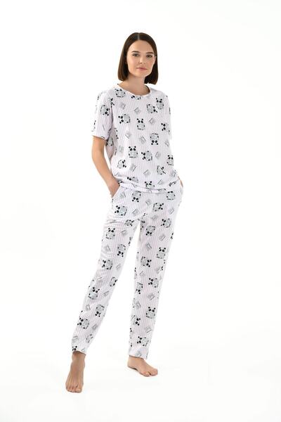 Yeni İnci Half Sleeve Women's Pajamas Set Bpj1852