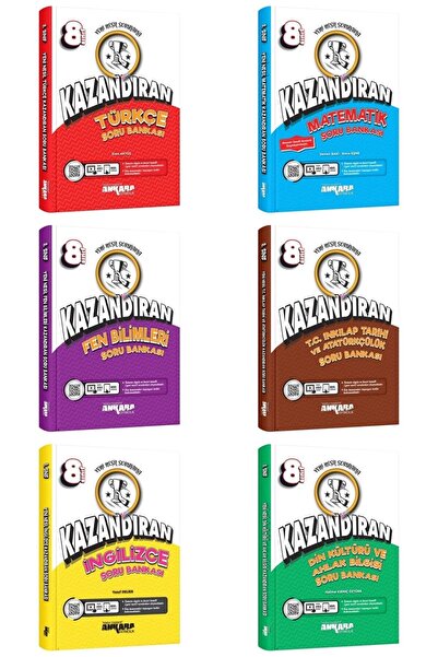 Ankara Yayıncılık Ankara Yayıncılık 8. Sınıf Kazandıran Soru Bankası Seti 6 Kitap (2023 YENİ KİTAP)