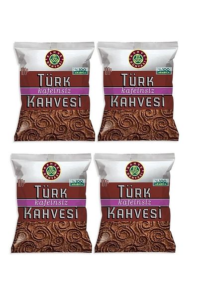 Kahve Dünyası 4 Pieces 100 gr Turkish Coffee Without Caffeine