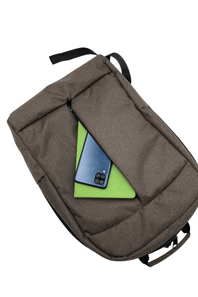 Differ 15.6" Brown Waterproof Unisex Backpack