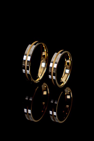 Bora Değerli Madenler Çizgili Alyans , Gümüş Alyans , Gümüş Yüzük , Nişan Yüzüğü