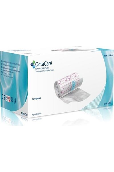 Octacare شفاف P.U. بلاستر طبي 10 م * 15 سم