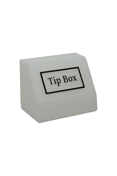 Genel Markalar - Pleksi Tip Box Bahşiş Kutusu Beyaz 15X10X12 Cm