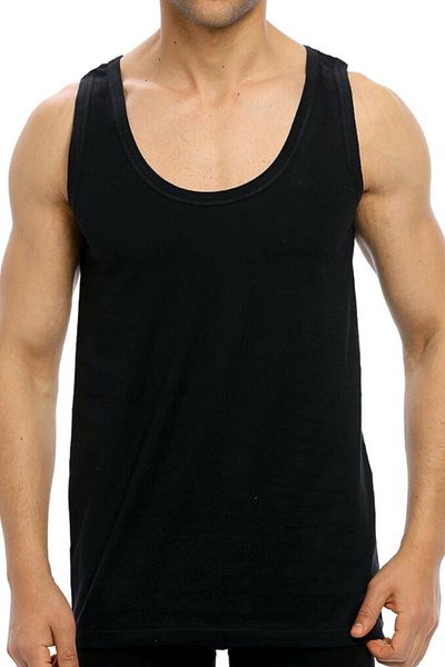 YILDIZ Men's Black Summer Thin Modal Undershirt - 73