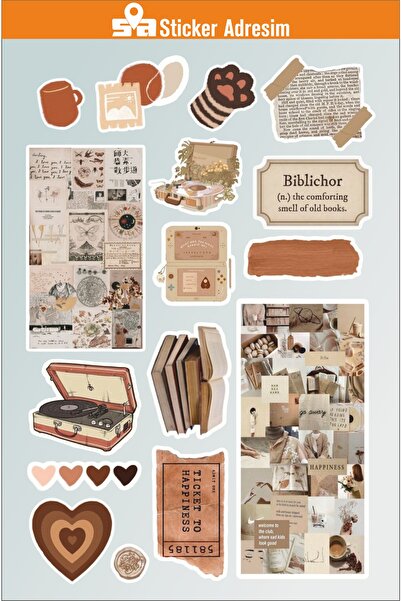 Sticker Adresim Biblichor Sticker Etiket Seti