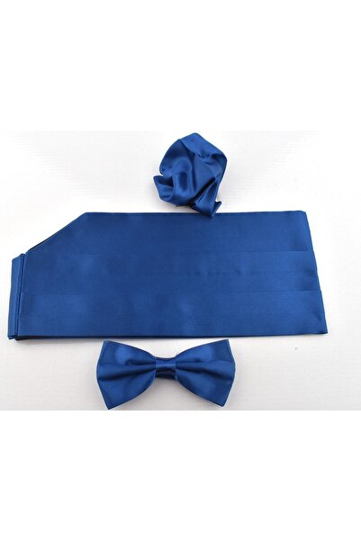 ZAYFA 3-4010 ربطة عنق بحزام/أزرق داكن/