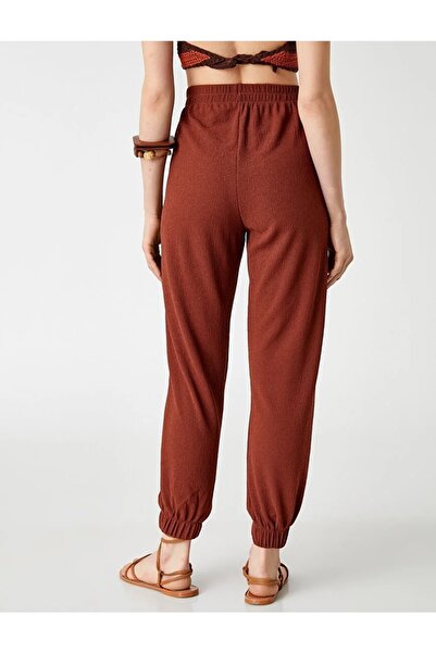 Koton Jogger Pantolon Beli Lastikli Cepli