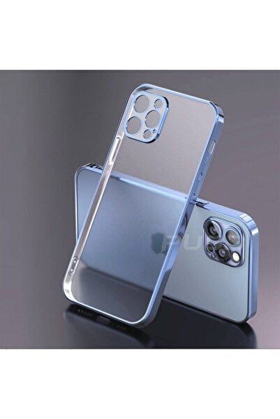 m.tk moveteck Iphone 12 Pro Max Uyumlu Kılıf Kamera Korumalı Kenarı Platin Pa...