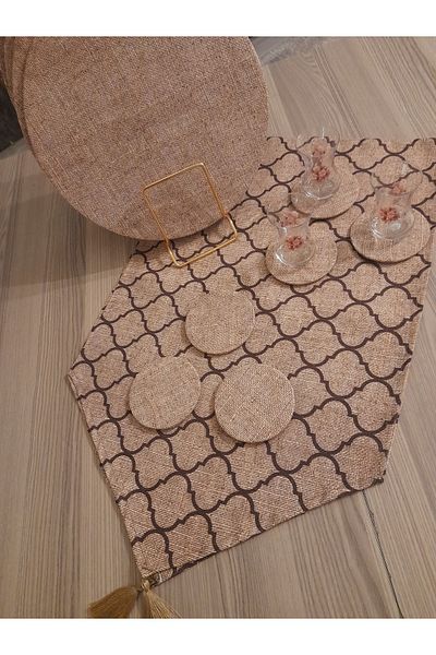 Dream Home Σετ 6 Φορτών MDF - American & Service Runner, Σχέδιο με μοτίβο φύλλων