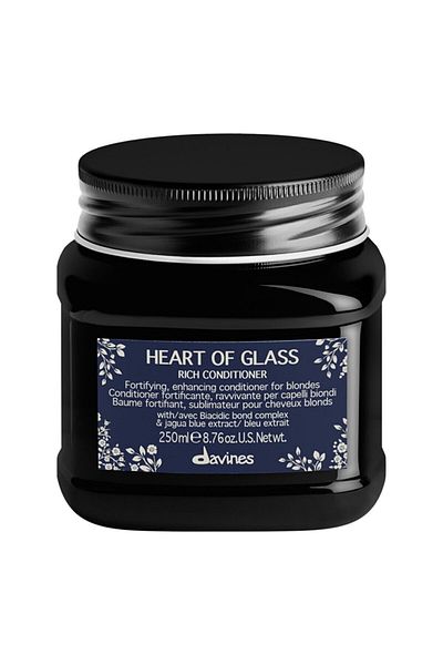 Davines Heart Of Glass Rich Conditioner 250 Ml - Care Cream for Yellow Sheets