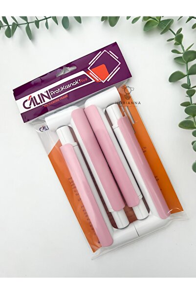 Hobianna بكرة التطريز Câlın 20 سم × 20 سم - مشبك وردي / بكرة Pratikasnak Plus