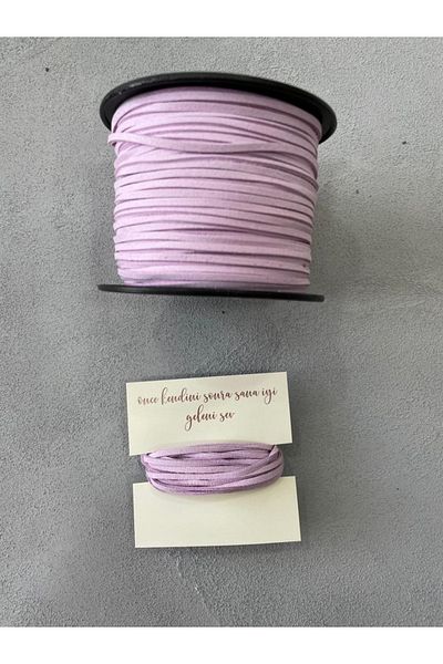 Meyofficial Lilac Suede Tying Rope 5 Meters