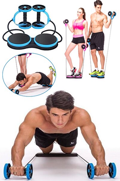 Binbirreyon Mekik Aleti Twister Özellikli Karın Ve Bel Kas Aleti Tekerlekli M...