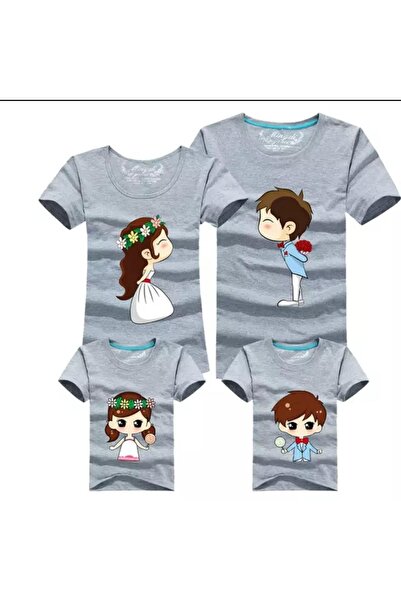 CANDYSBEBE Aile Kombini Anne Tshirt [ Tekli Fiat ]