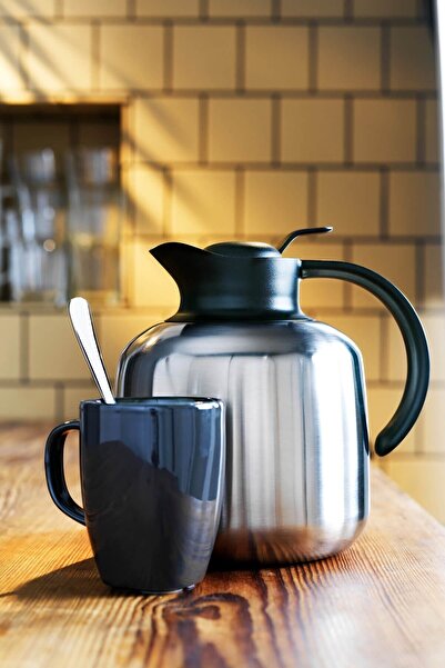 IKEA Termos 1.8 Litre Paslanmaz Çelik Yükseklik: 20.5 Cm 6 Saate Kadar Sıcak/...