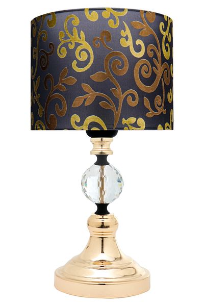 MINIMAL ETICARET VE BILGI TEKNOLOJILERI Omega Contrast Black - Gold Mini Lampshade
