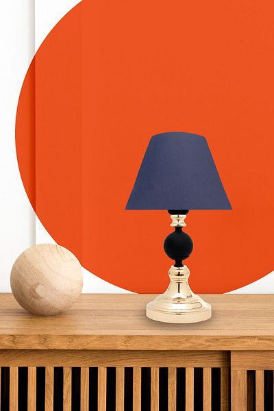MINIMAL ETICARET VE BILGI TEKNOLOJILERI Omega Contrast Black - Gold Cone Mini Lampshade