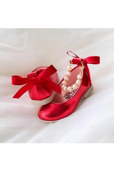 patik ayakkabı Ballerinas with Pearls